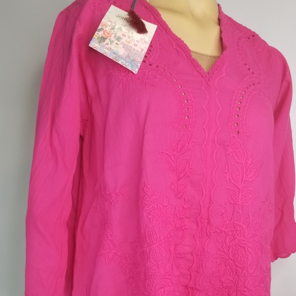 Johnny Was Embroidered Draped New$$ Wz Xs